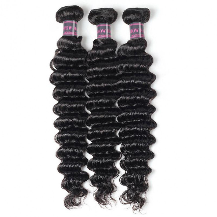 Brazilian Natural Wave Hair  3 Bundles