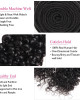 Curly Hairstyle Weave Human Hair Bundles Extensions Natural Color