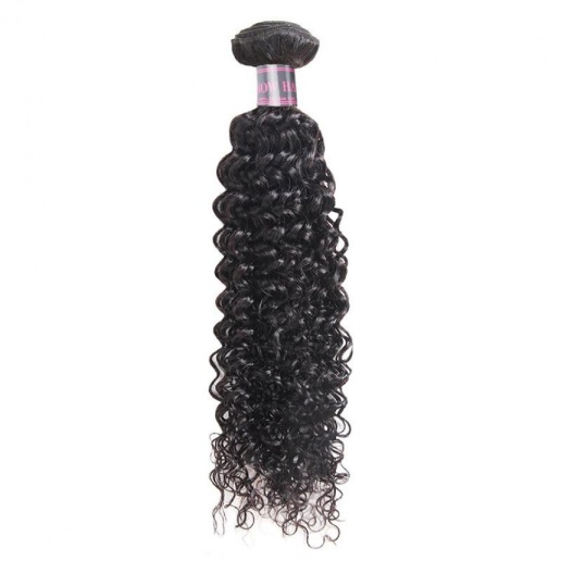 Curly Hairstyle Weave Human Hair Bundles Extensions Natural Color