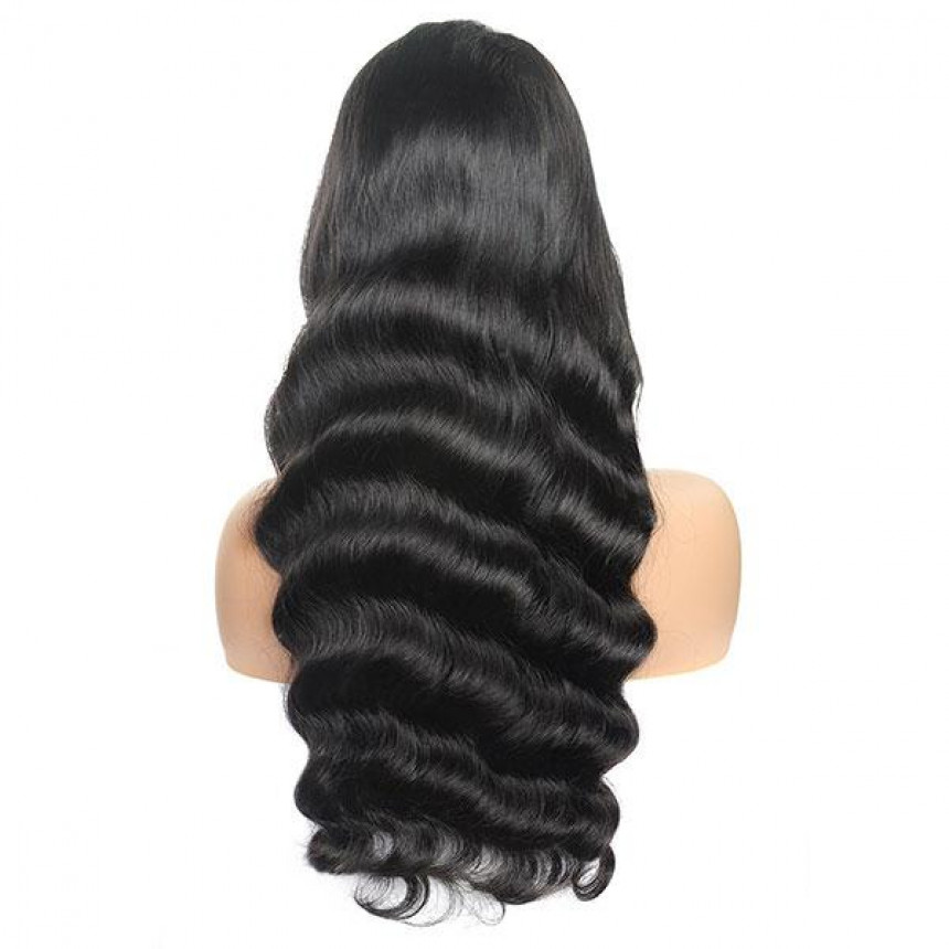 Cheap Brazilian Loose Deep Wave 4x4 Lace Closure Wig 100% Unprocessed Human Hair