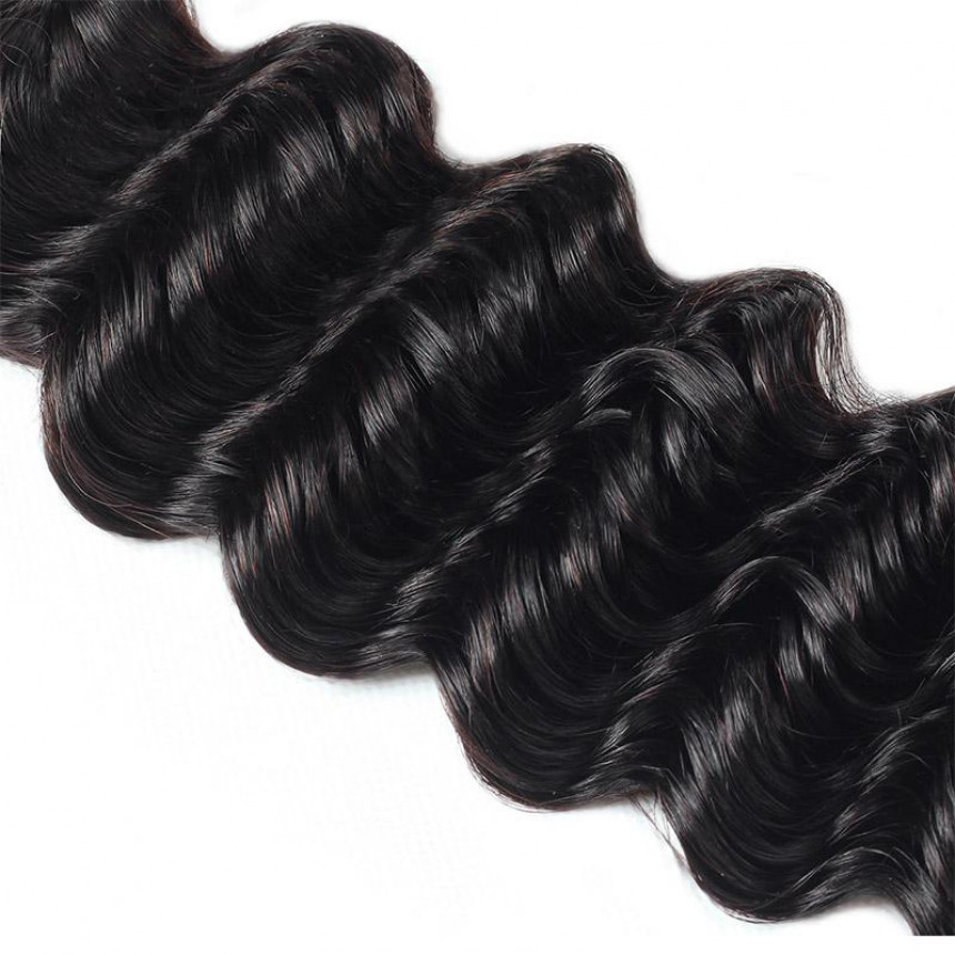 Deep Wave Hair 3 Bundles with 2*4 Lace Closure Ishow Virgin Human Hair Deep Wave Hair 3 Bundles with 2*4 Lace Closure Ishow Virgin Human Hair