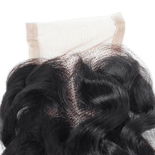 Deep Wave Hair 3 Bundles with 2*4 Lace Closure Ishow Virgin Human Hair