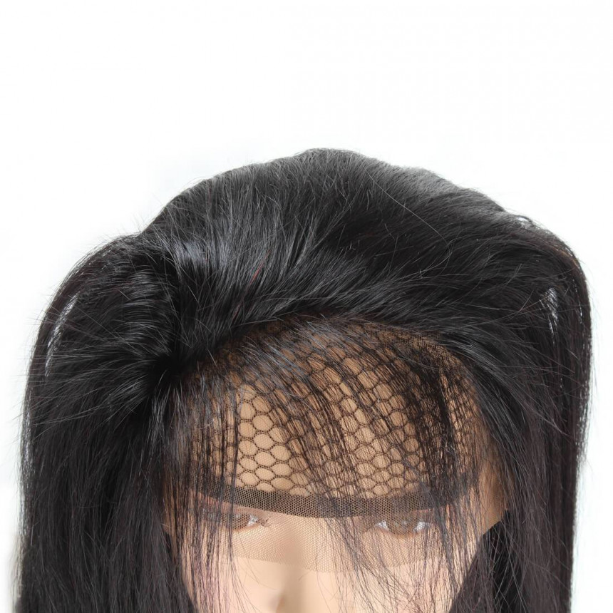 Indian Virgin Remy Hair Indian Straight Natural Color 3 Bundles With 360 Lace Frontal Closure Indian Virgin Remy Hair Indian Straight Natural Color 3 Bundles With 360 Lace Frontal Closure