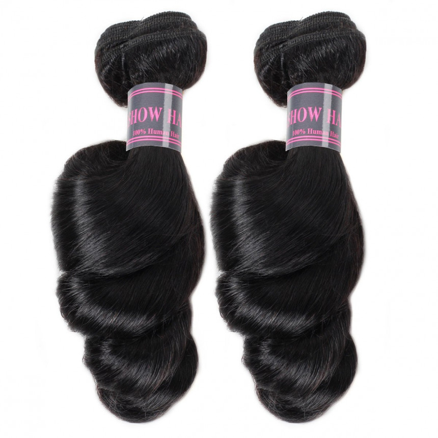 Loose Wave 100% Virgin Remy Human Hair Extensions 2 Bundles With 360 Lace Frontal Bundles Weave Loose Wave 100% Virgin Remy Human Hair Extensions 2 Bundles With 360 Lace Frontal Bundles Weave