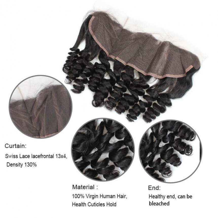 Loose Wave 13*4 Ear To Ear Lace Frontal Closure With Baby Hair Bleached Knots Loose Wave 13*4 Ear To Ear Lace Frontal Closure With Baby Hair Bleached Knots