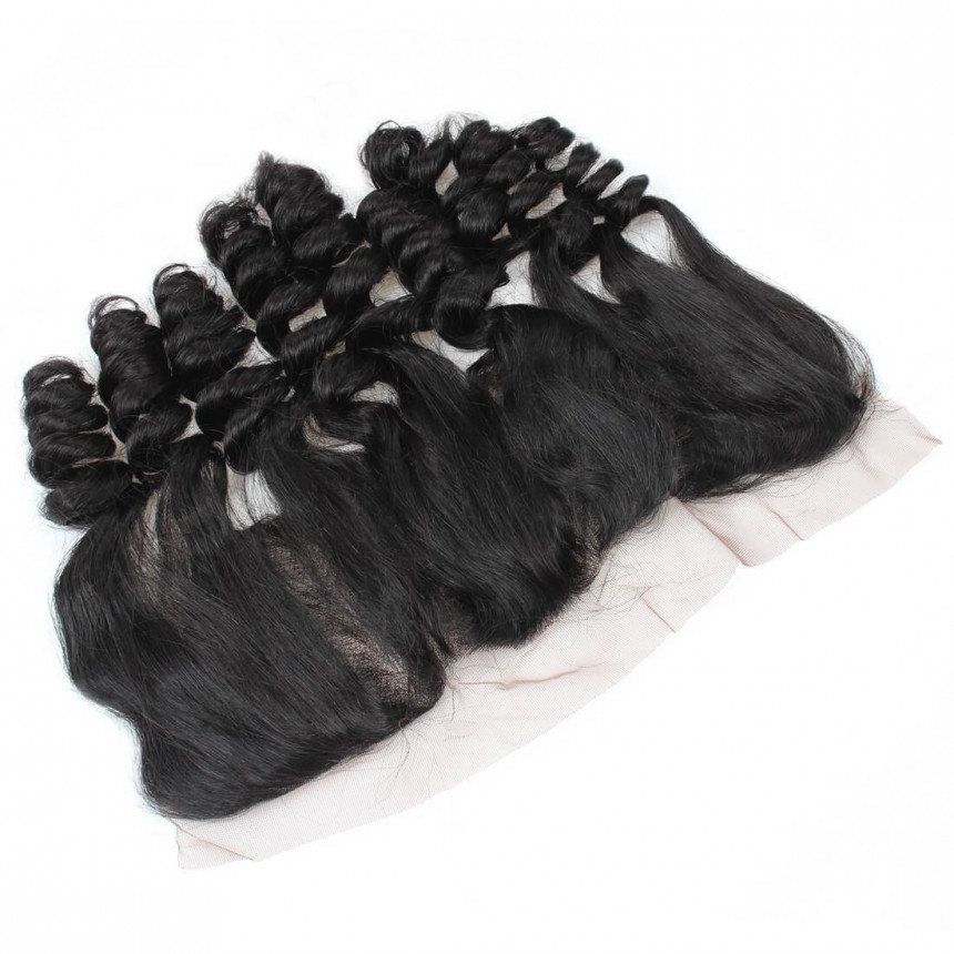 Loose Wave 13*4 Ear To Ear Lace Frontal Closure With Baby Hair Bleached Knots