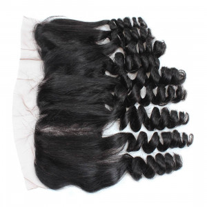 Loose Wave 13*4 Ear To Ear Lace Frontal Closure With Baby Hair Bleached Knots