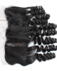 Loose Wave 13*4 Ear To Ear Lace Frontal Closure With Baby Hair Bleached Knots