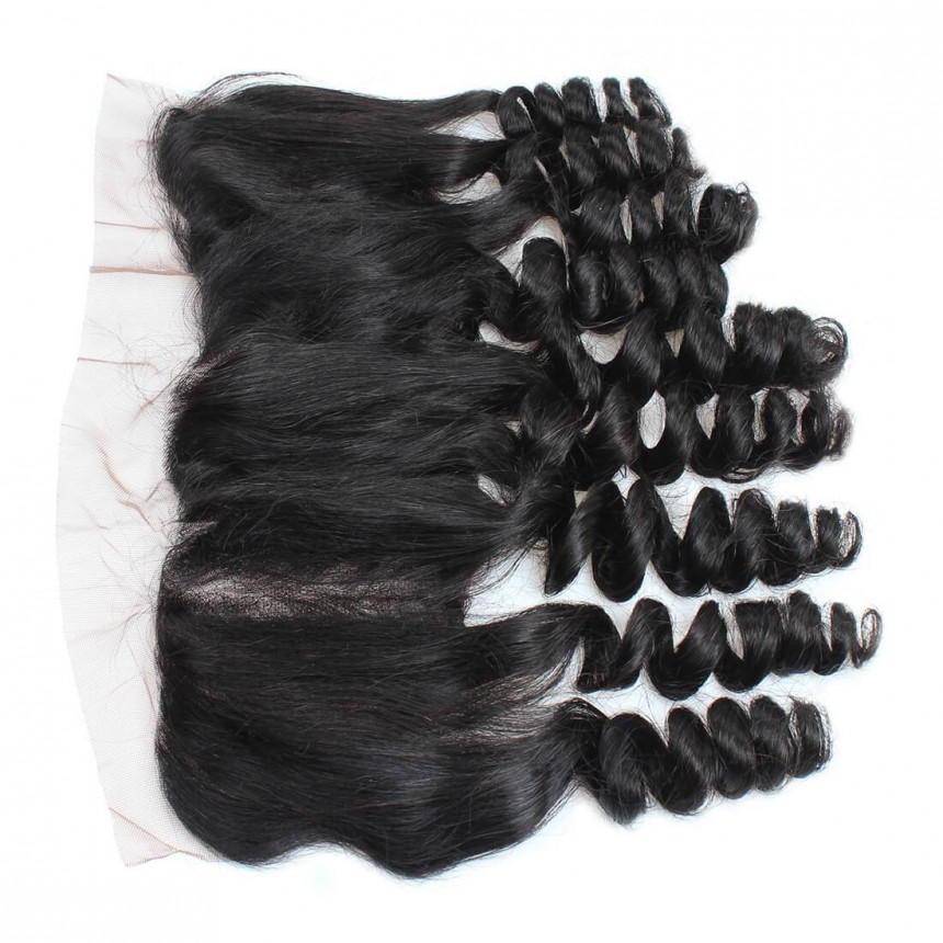 Loose Wave 13*4 Ear To Ear Lace Frontal Closure With Baby Hair Bleached Knots Loose Wave 13*4 Ear To Ear Lace Frontal Closure With Baby Hair Bleached Knots