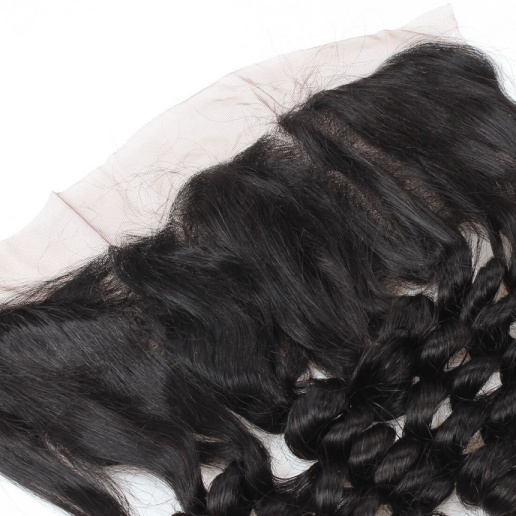Loose Wave 13*4 Ear To Ear Lace Frontal Closure With Baby Hair Bleached Knots