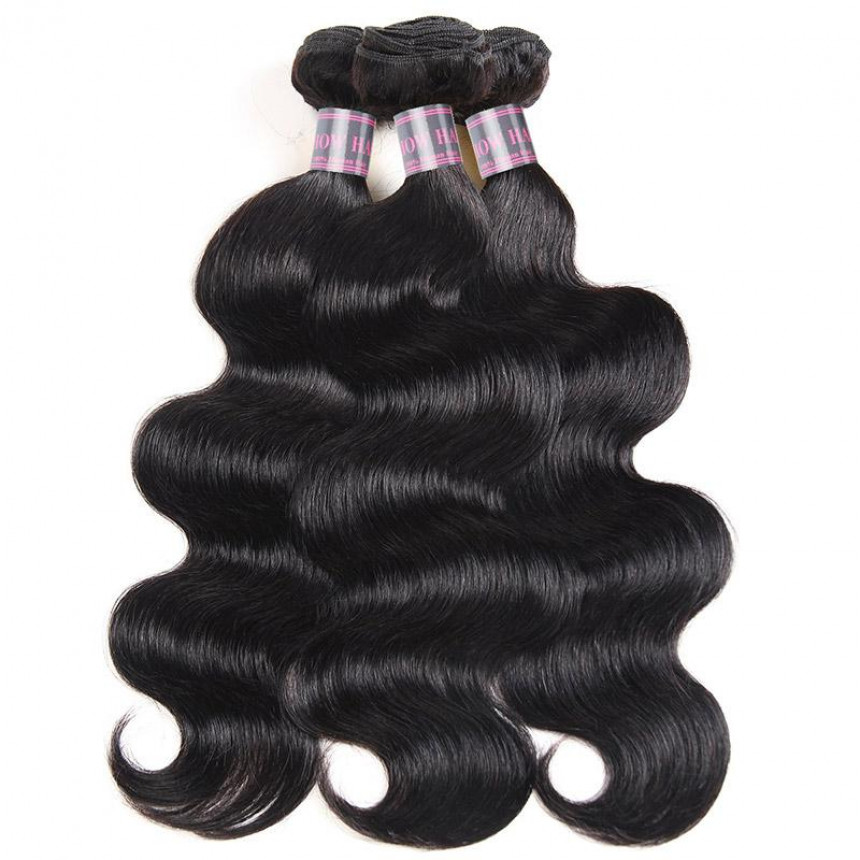 Virgin Malaysian Human Hair Weave Body Wave Weave Styles 3 Bundles