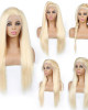 613 human hair wig malaysian summer blonde 613 color lace frontal straight human hair wig