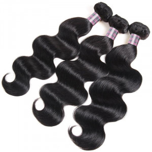 3 bundles and frontal-Peruvian Body Wave Virgin Remy Human Hair Weave 3 Bundles and 360 Lace Frontal