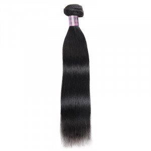 Straight Human Hair Weave Extensions One Bundle