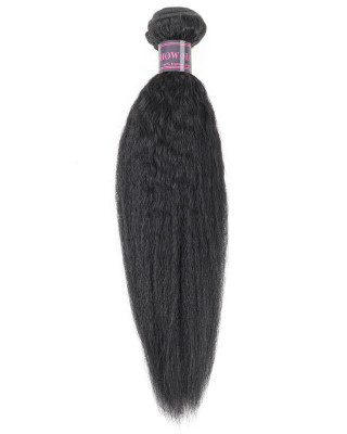 Straight Peruvian Hair Yaki Straight Human Hair 3 Bundles
