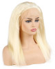 Brazilian Platinum Blonde 613 Lace Frontal Straight Human Hair Wigs
