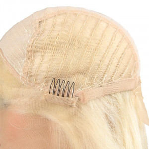 Brazilian Platinum Blonde 613 Lace Frontal Straight Human Hair Wigs