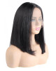 Straight Short Bob Wigs Malaysian Human Hair Middle Part Lace Closure Bob Wig