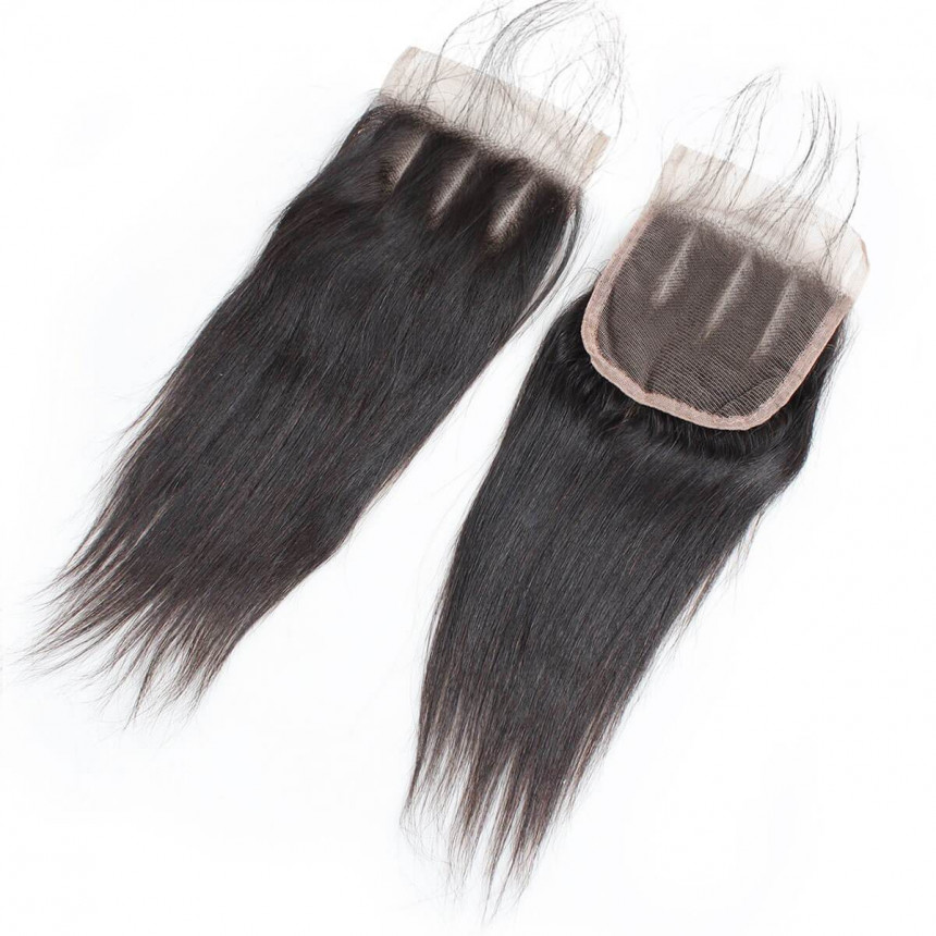 Straight 4x4 Lace Closure With Baby Hair 100% Remy Virgin Human Hair Free Middle Three Part Lace Closure Straight 4x4 Lace Closure With Baby Hair 100% Remy Virgin Human Hair Free Middle Three Part Lace Closure