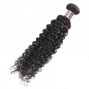 Virgin Indian Curly 3 Bundles Human Hair Weave