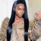 Straight Hair Lace Front Wig 100% Virgin Human Hair Wigs