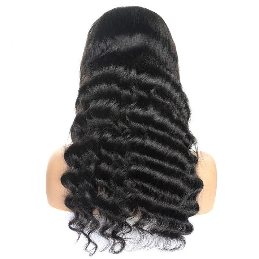 Brazilian Loose Deep Wave Lace Frontal Human Hair Wigs