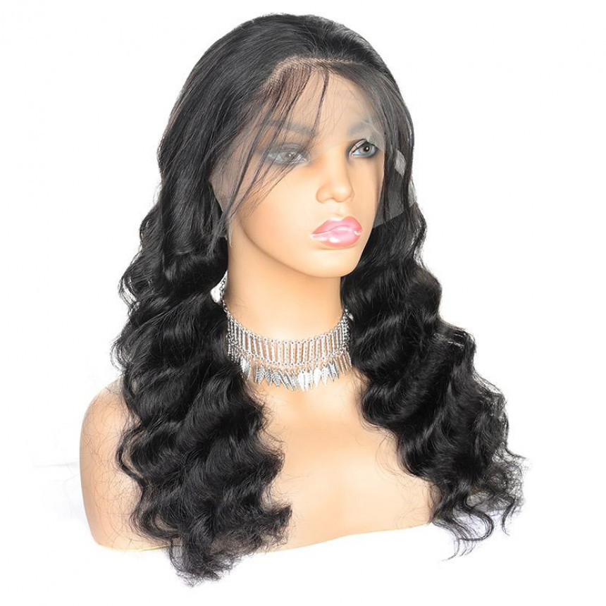 Brazilian Loose Deep Wave Lace Frontal Human Hair Wigs