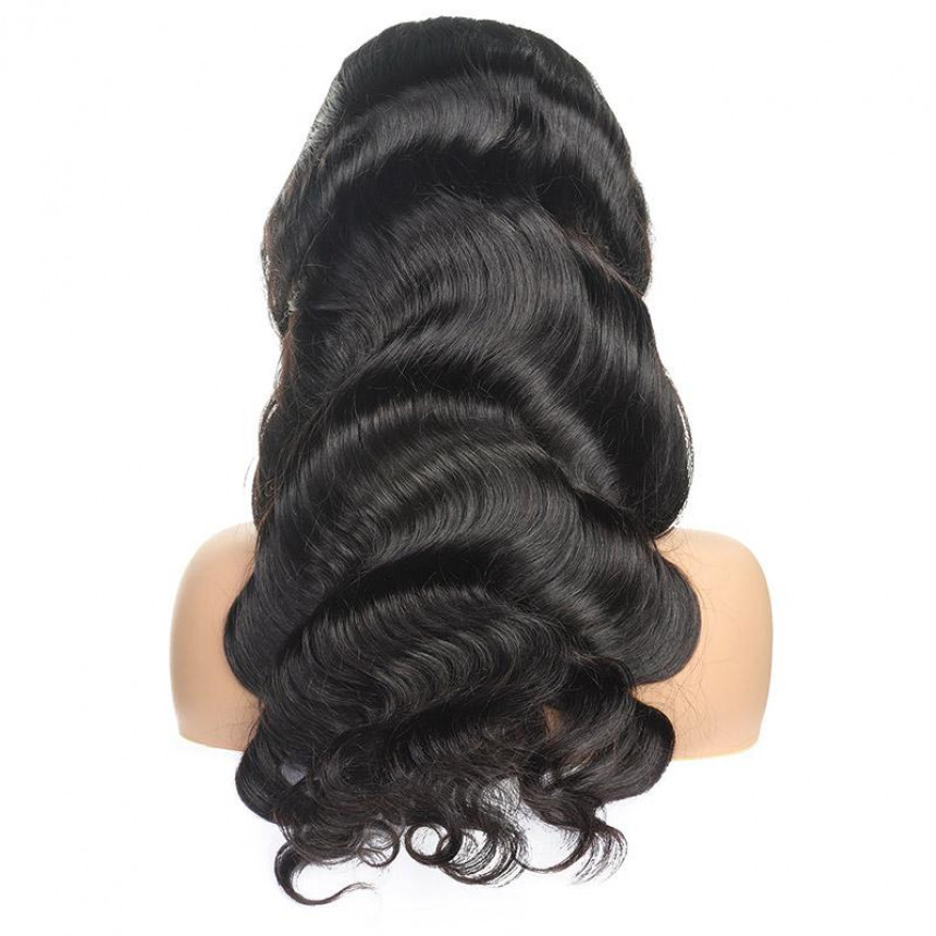 Peruvian Hair Body Wave 360 Lace Front Pre-Plucked Human Hair Wig