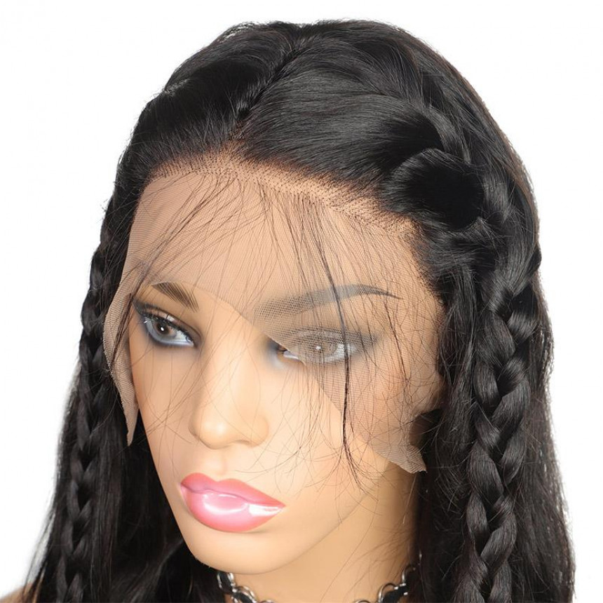 Peruvian Hair Body Wave 360 Lace Front Pre-Plucked Human Hair Wig