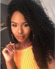 Virgin Peruvian Natural Curly Hair Weave 3 Bundles Natural Color