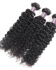 Virgin Peruvian Natural Curly Hair Weave 3 Bundles Natural Color