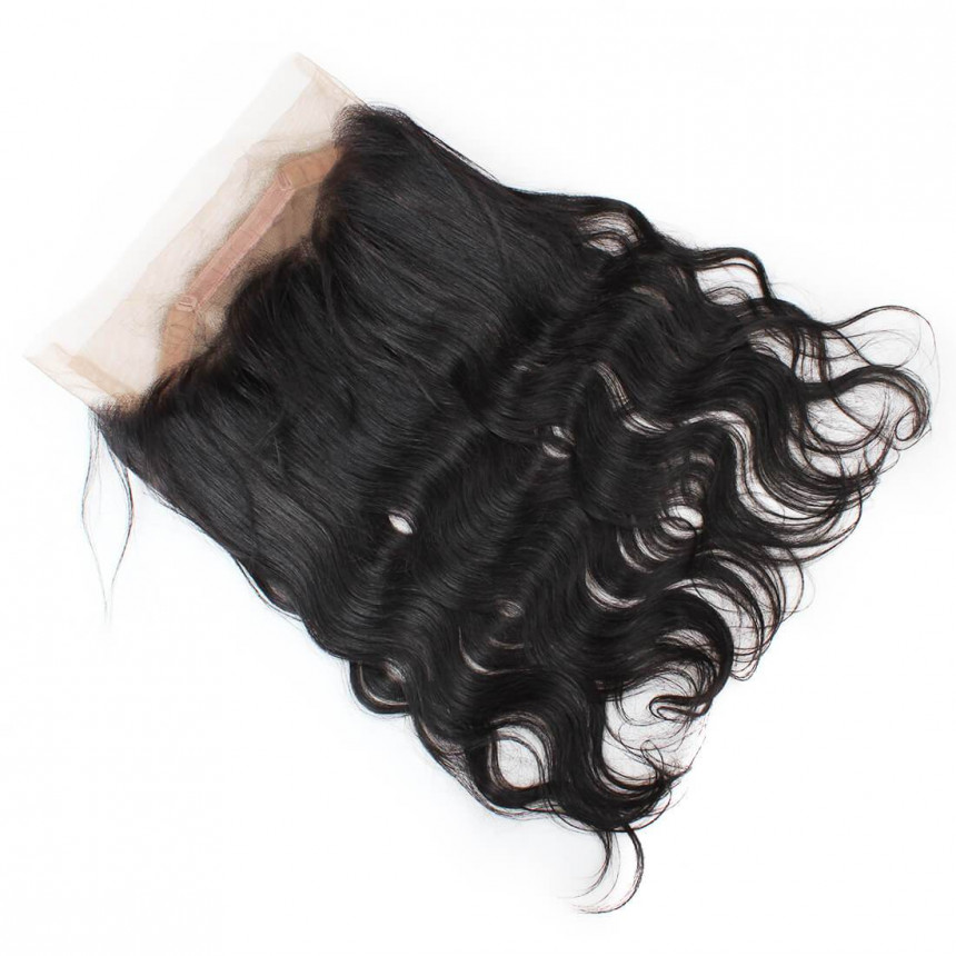 Virgin Indian Body Wave Hair 3 Bundles with 360 Lace Frontal Hair