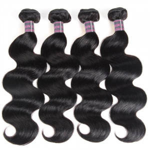 Indian Body Wave Human Hair Weave 4 Bundles