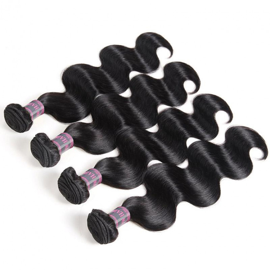 Indian Body Wave Human Hair Weave 4 Bundles