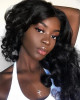 indian hair loose wave 4 bundles with lace frontal