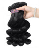 indian hair loose wave 4 bundles with lace frontal