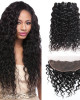 indian hair water wave 3 bundles with 4x13 lace frontal