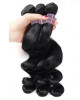 indian loose wave hair 3 bundles with 4 4 lace closure