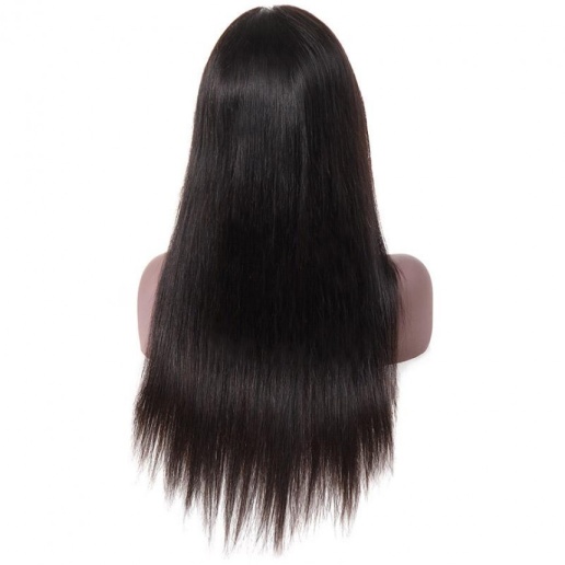 indian straight remy human hair wigs lace front wig