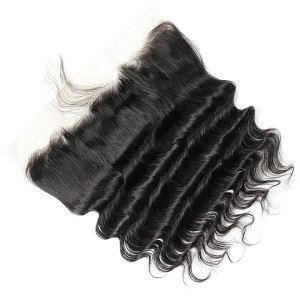 loose deep wave ear to ear 13 4 lace frontal closure pre plucked with baby hair
