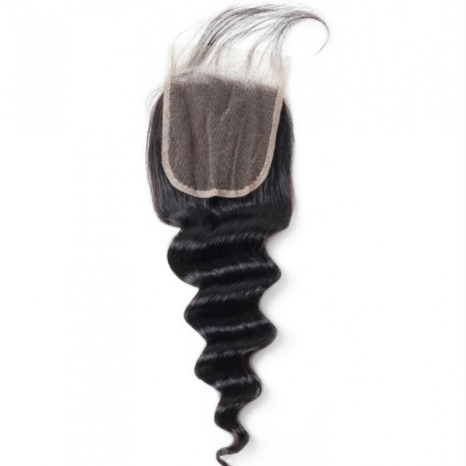 loose deep wave hair 4 4 lace closure with baby hair