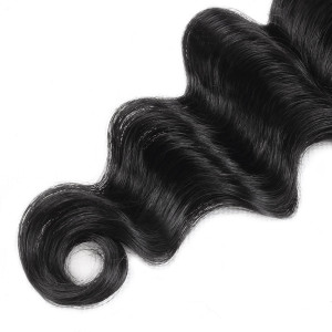 loose deep wave virgin remy human hair weave 1pc sample bundle