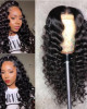 Loose Deep Wave 13x6 Lace Frontal Wigs Virgin Human Hair Pre Plucked