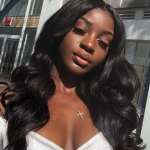 Loose Wave Lace Front Wig 100% Virgin Human Hair Wigs