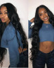 Malaysian Body Wave Pre-Plucked Lace Front Remy Hair Wig