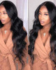 malaysian body wave virgin human hair wigs 360 lace front wig