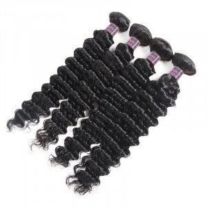 malaysia bundles deep wave human hair 4 bundles