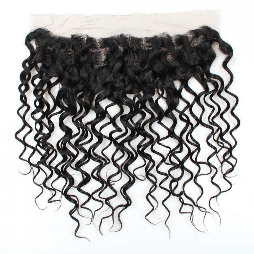 malaysian hair water wave 3 bundles with 4x13 lace frontal