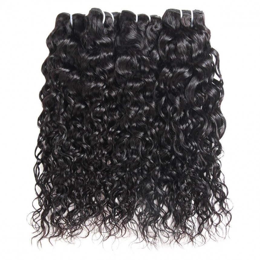 Malaysian Water Wave Weave Hair 4 Bundles Natural Color 100% Remy Human Hair Extensions Malaysian Water Wave Weave Hair 4 Bundles Natural Color 100% Remy Human Hair Extensions