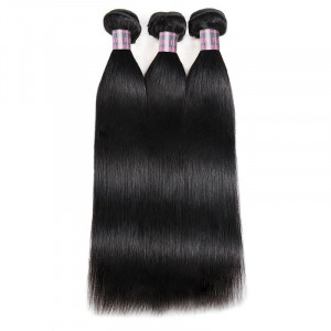 Malaysian Virgin Remy Straight Human Hair Weave 3 Bundles